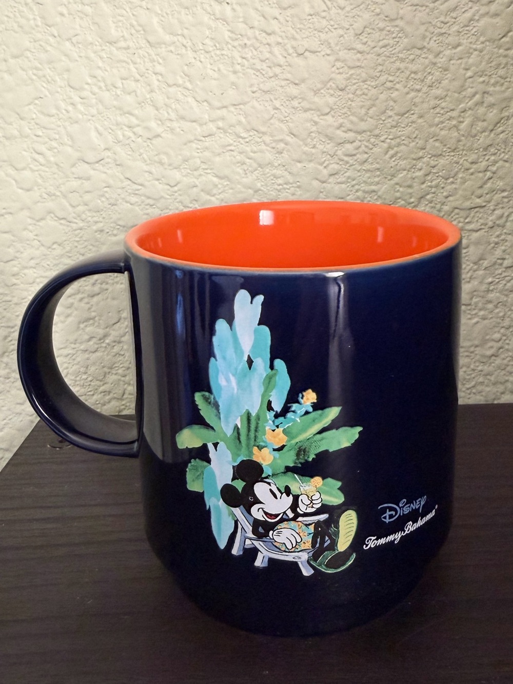 Tommy Bahama Disney Parks Mickey Mouse Lounging Ceramic Mug 21 oz